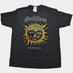 Live Nation Mens Sublime Long Beach, CA Stamp Sun Shirt New